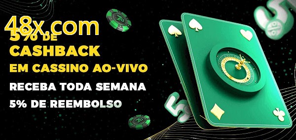 Promoções do cassino ao Vivo 48x.com